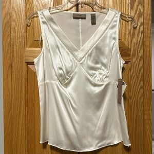 NWT i. e. shirt blouse top tunic 95% silk 5% lycra size 4